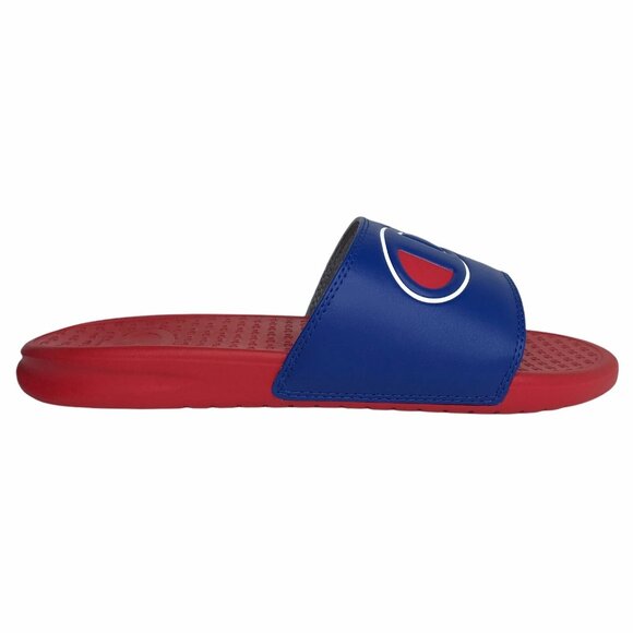 Champion Men's Slide Sandals Size 9-11 Royal Blue-Red Lightweight & Comfortable - Picture 2 of 12